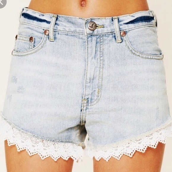 Free People Pants - 4/$25 Free People high wasted light wash  shorts
